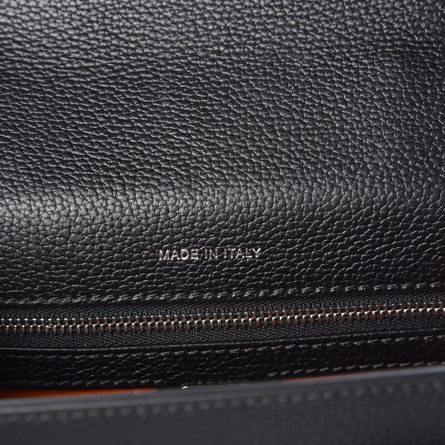 Grained Calfskin Small Patricia Satchel Black