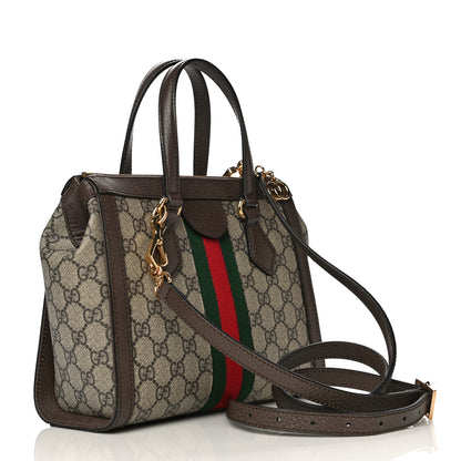 Gucci GG Supreme Monogram Small Ophidia Tote Bag Brown 2 of 10