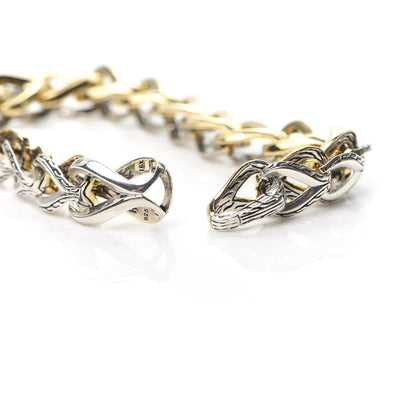 John Hardy Sterling Silver 18K Yellow Gold Asli Reversible Classic Chain Link Bracelet 6 of 6