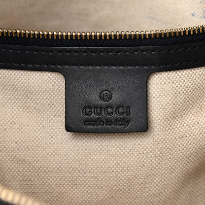 Gucci Monogram Vintage Web Medium Hobo Navy 6 of 21