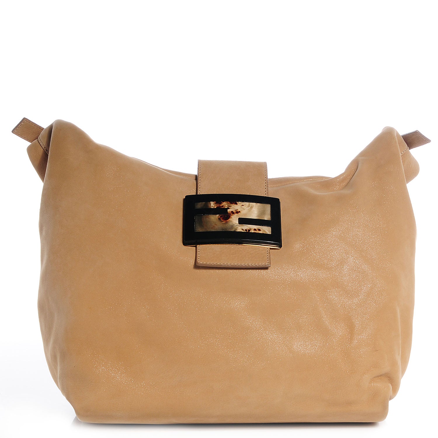 Fendi Vitello Savana Forever Hobo Caramello Tartaruga Natural 1 of 10