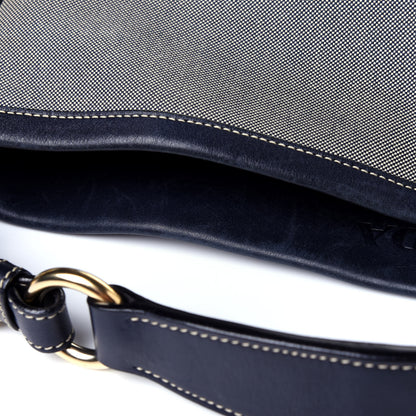 Prada Jacquard Logo Hobo Corda Navy 12 of 13