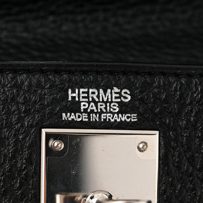 Hermes Taurillon Clemence Kelly Retourne 32 Black 6 of 11