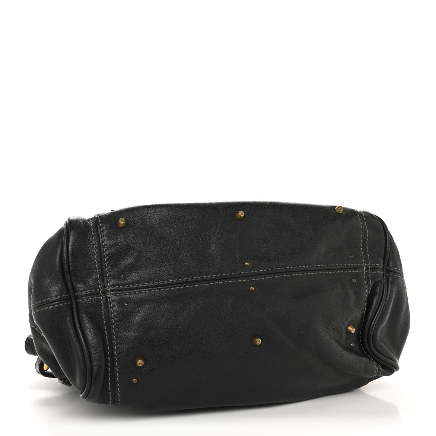 Grained Calfskin Paddington Tote Black
