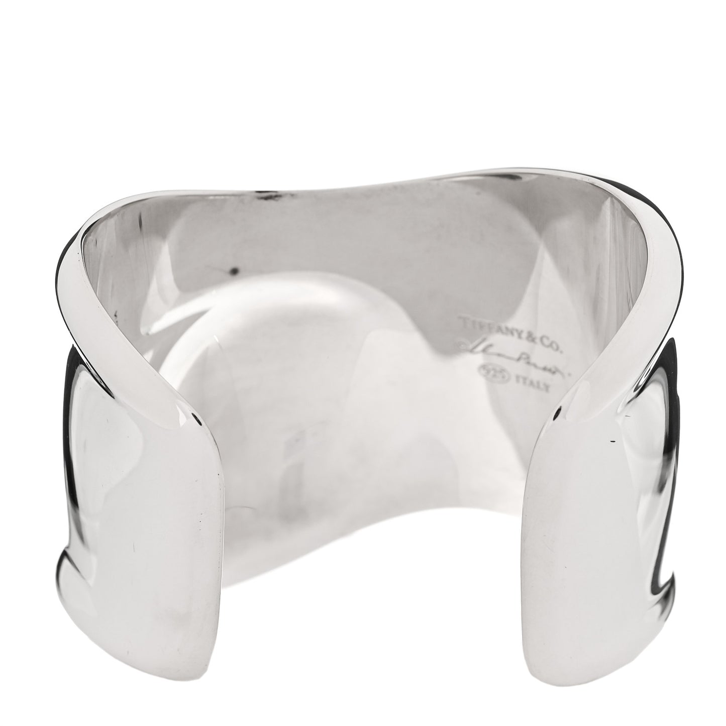 Sterling Silver Medium Elsa Peretti Left Wrist Bone Cuff Bracelet