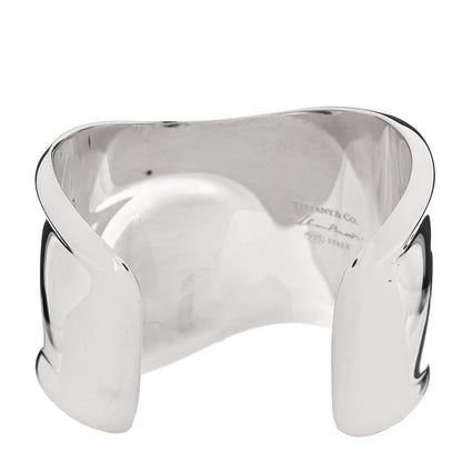 Tiffany Sterling Silver Medium Elsa Peretti Left Wrist Bone Cuff Bracelet 2 of 3