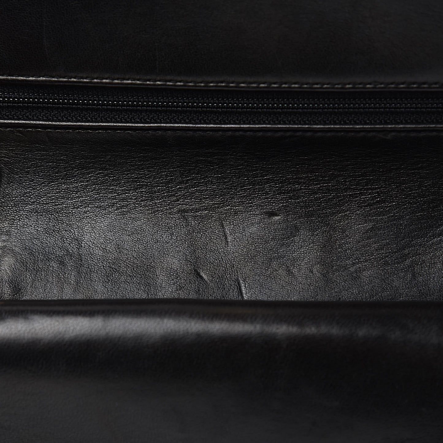Lambskin Quilted Small Double Flap Black