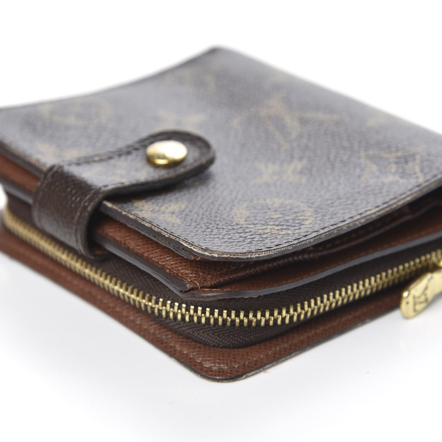 Monogram Compact Zippe Zipped Wallet