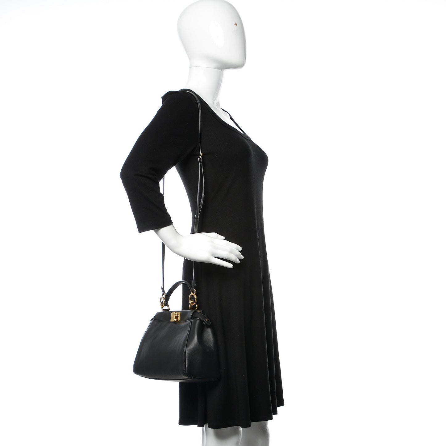 Nappa Mini Peekaboo Iconic Satchel Black