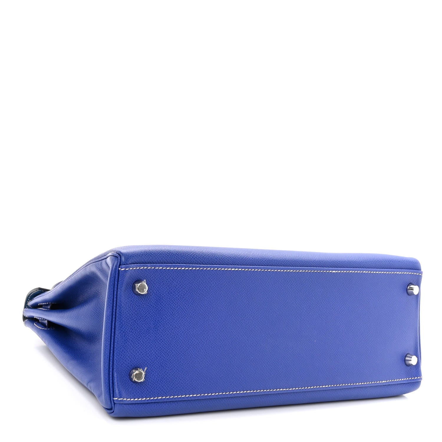 Hermes Epsom Candy Kelly Retourne 32 Bleu Electrique Mykonos 4 of 13