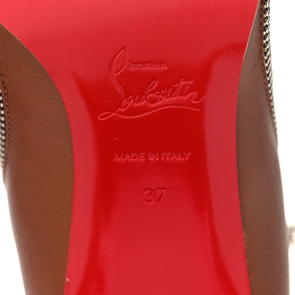 Christian Louboutin Calfskin CL Zip Booty 70 Ankle Boots 37 Cuoio 7 of 8