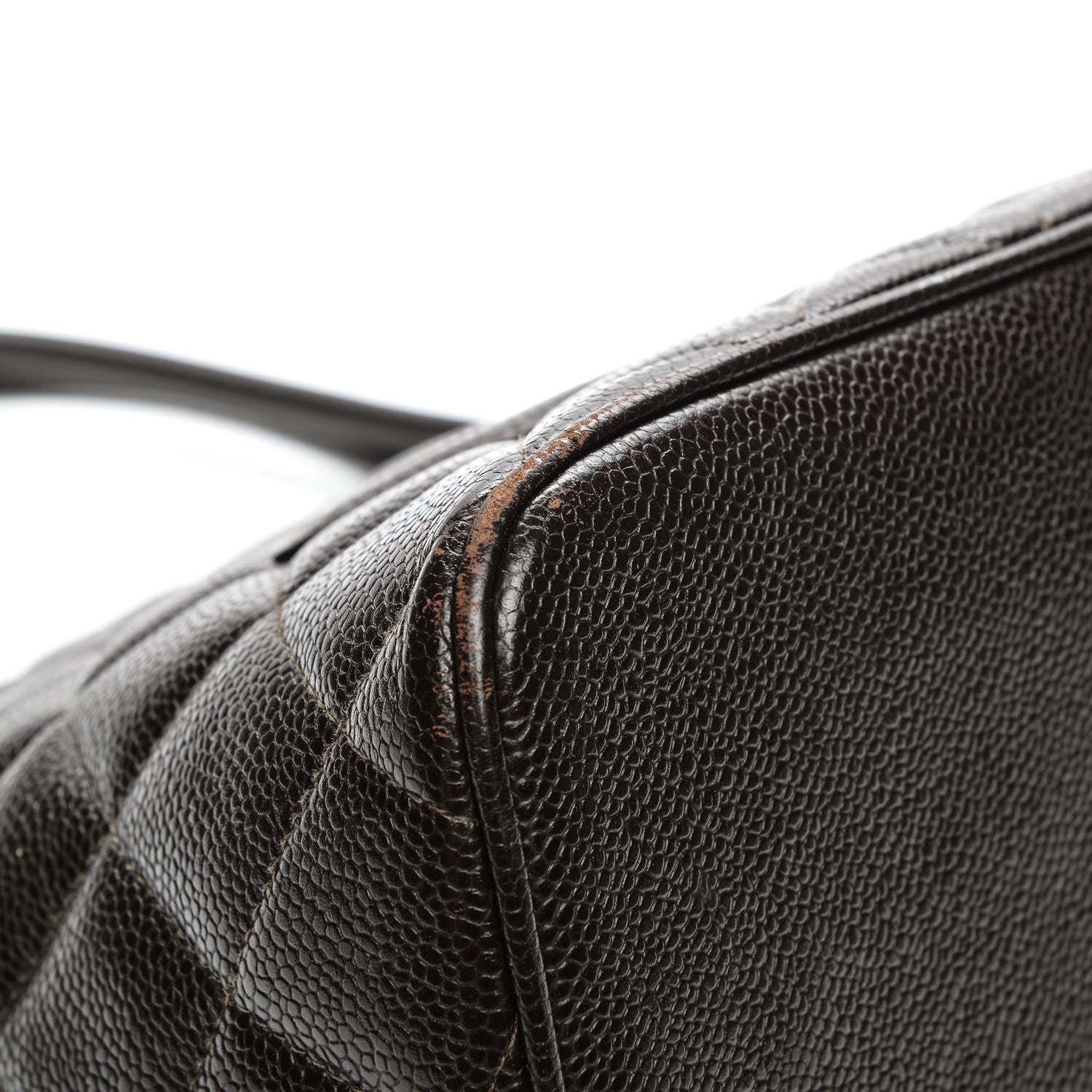 Chanel Caviar Quilted Medallion Tote Dark Brown 12 of 12