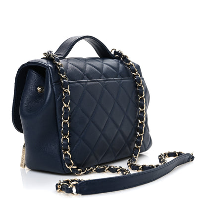 Chanel Caviar Quilted Small Business Affinity Flap Navy 3 of 10