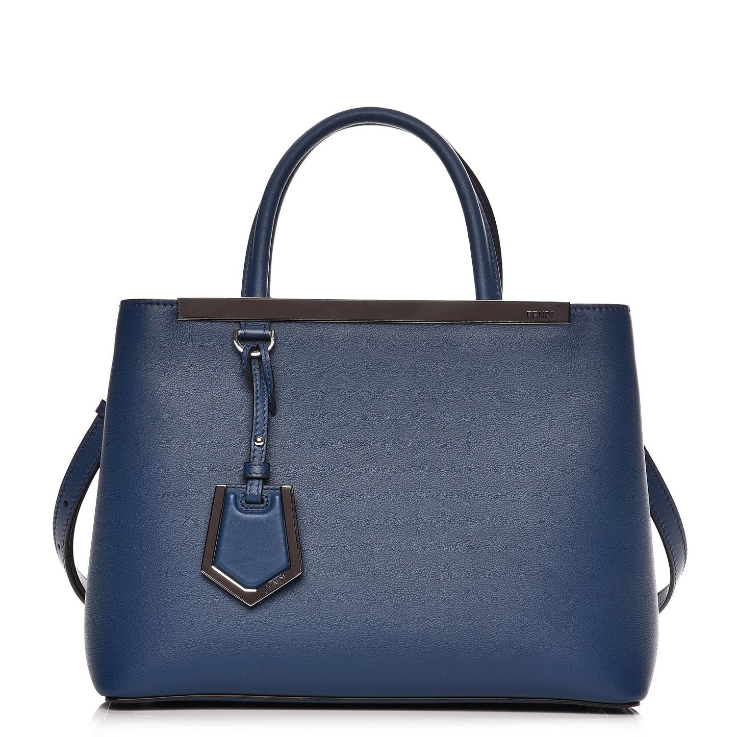 Vitello Dolce Century Petite 2Jours Tote Blue Rosa Doll