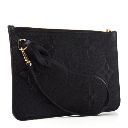 Louis Vuitton Empreinte Monogram Giant Neverfull MM Pochette Black 3 of 12