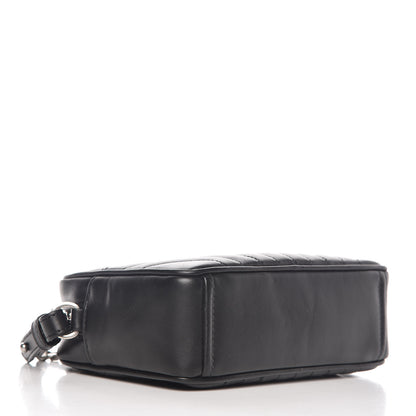 Prada Soft Calfskin Diagramme Crossbody Bag Black 4 of 8