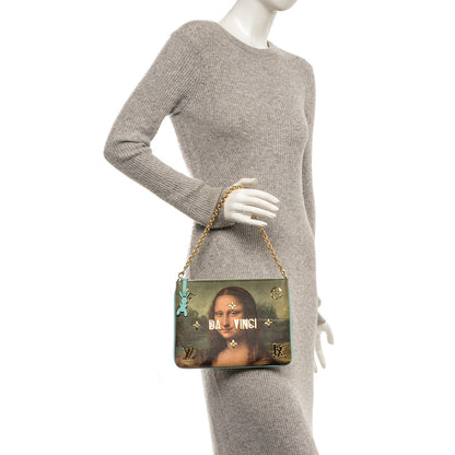 Louis Vuitton Masters Da Vinci Pochette Clutch Vert D’eau 2 of 8