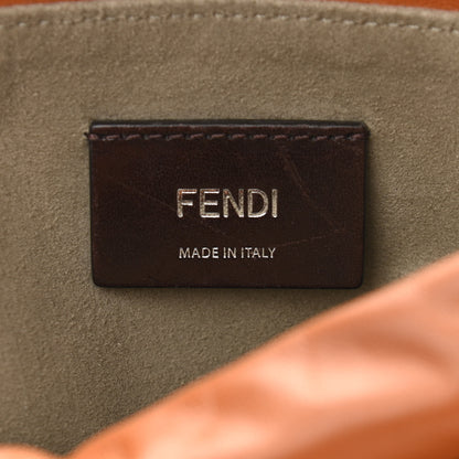 Fendi Vitello Grace Light Small Saint Fendi Roma Drawstring Pouch Brandy 6 of 10