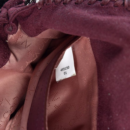 Stella McCartney Shaggy Deer Mini Falabella Fold Over Tote Plum 10 of 10