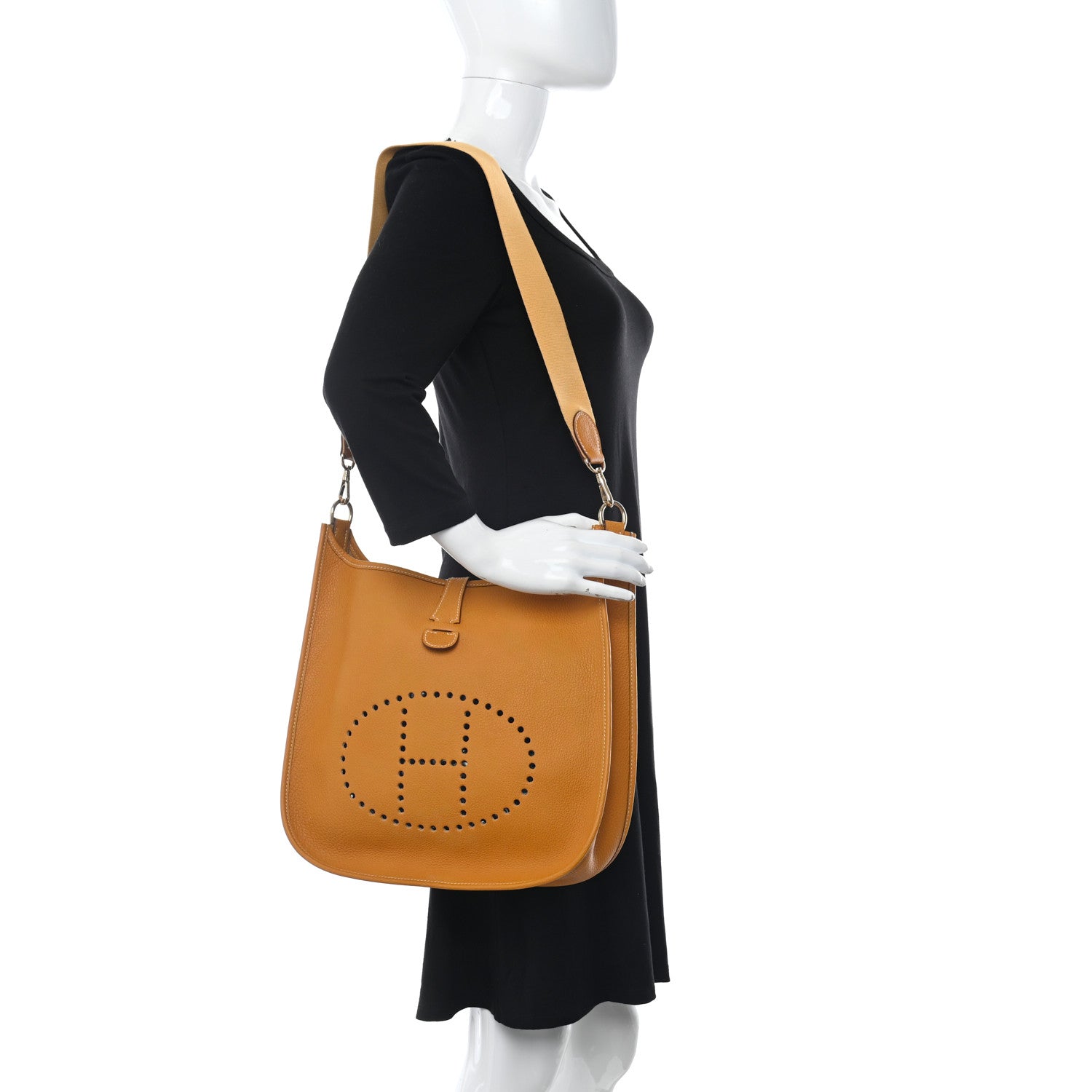 Hermes Togo Evelyne GM Moutarde 2 of 9