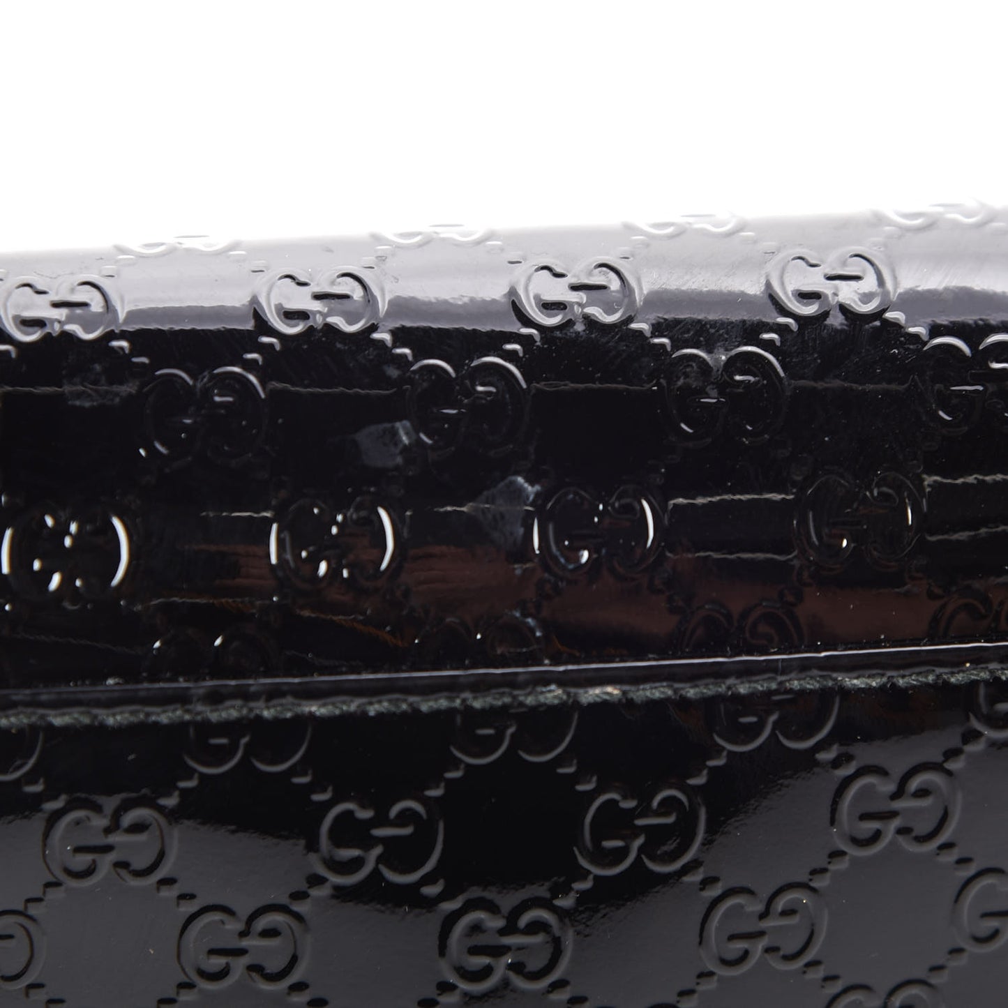 Patent Microguccissima Nice Wallet Black