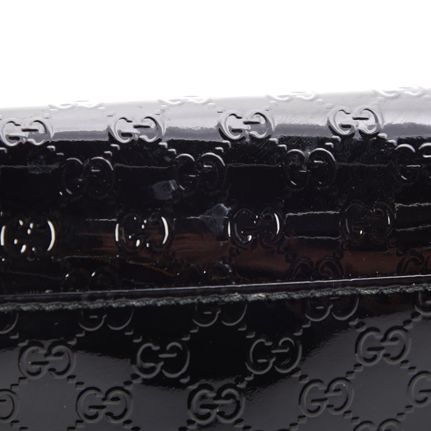 Gucci Patent Microguccissima Nice Wallet Black 9 of 12