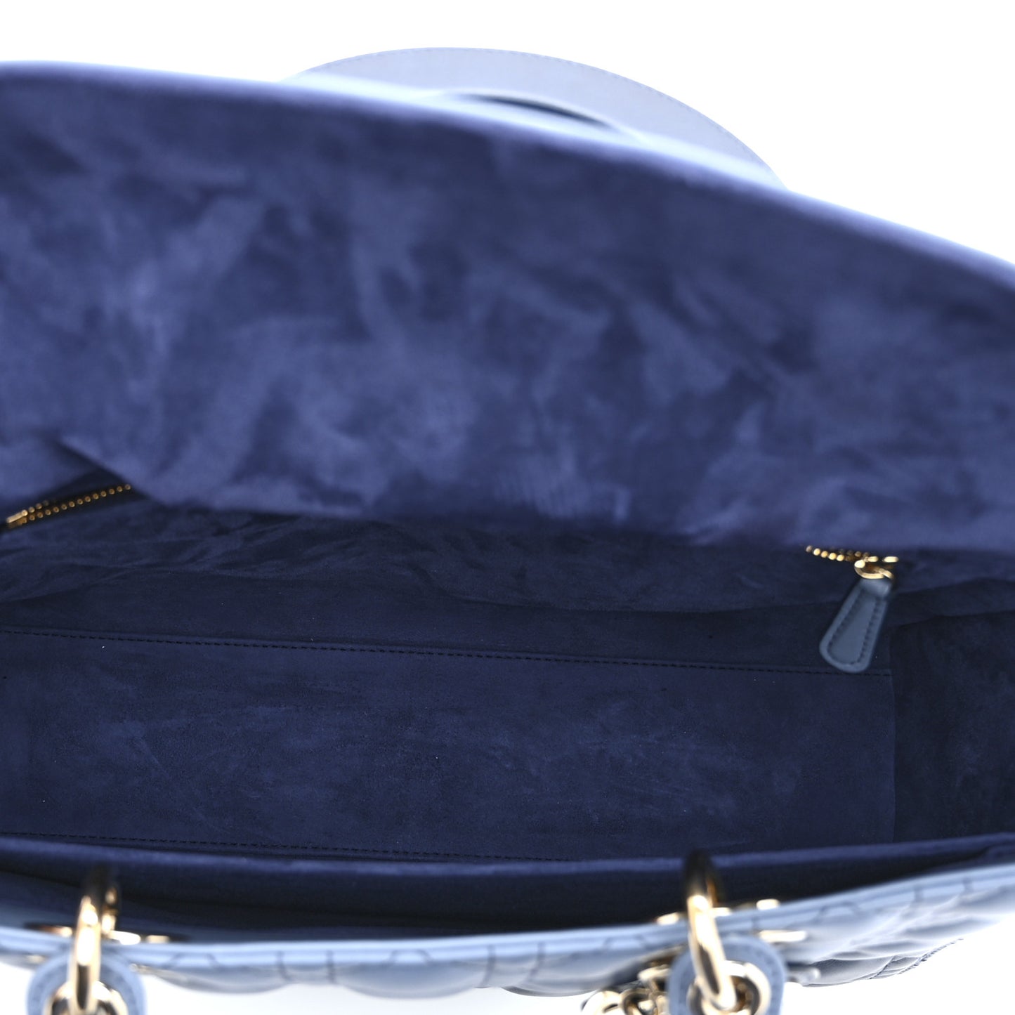 Lambskin Cannage Gradient Large Lady Dior Blue