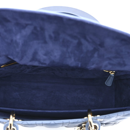 Christian Dior Lambskin Cannage Gradient Large Lady Dior Blue 5 of 13