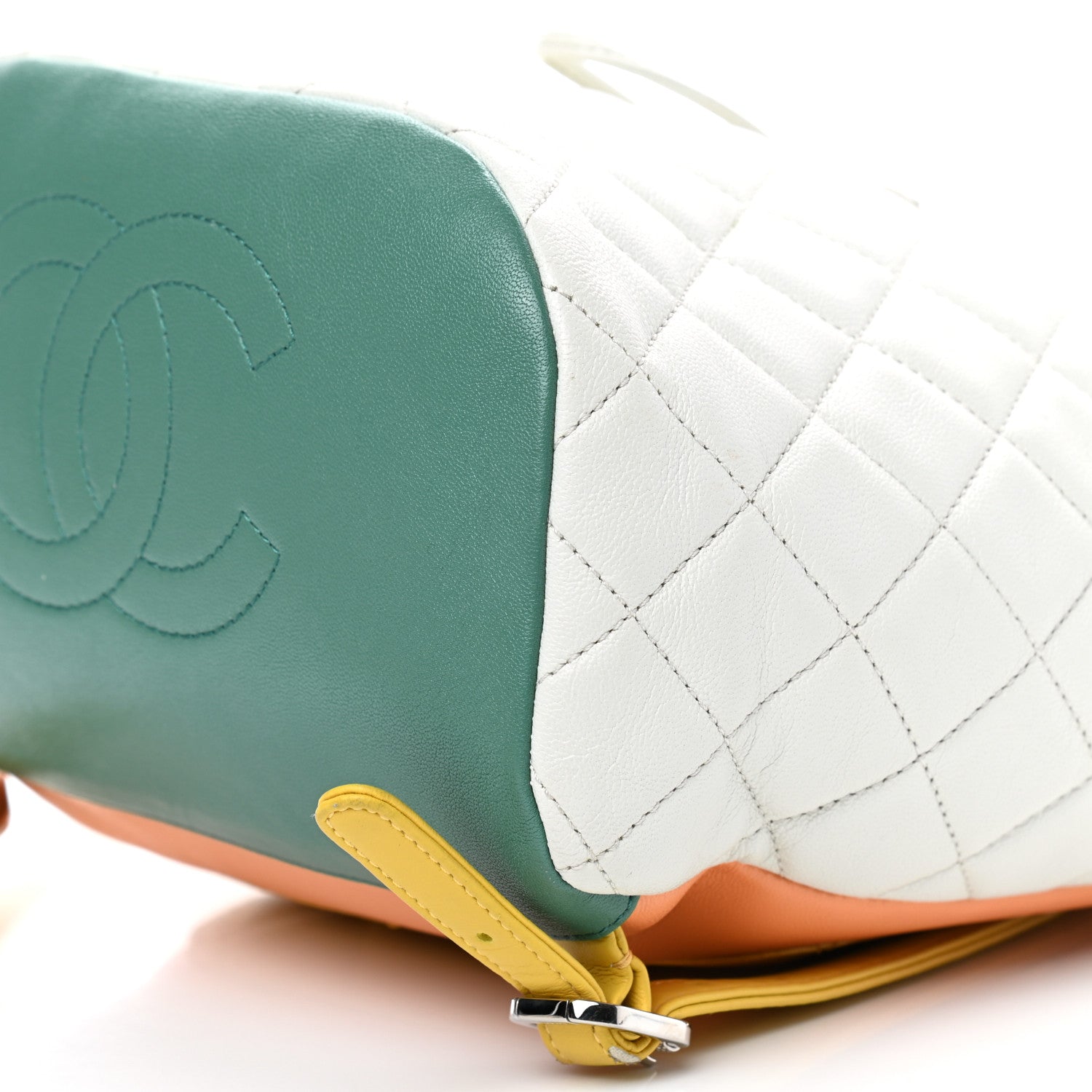 Chanel Lambskin Quilted Small Cuba Urban Spirit Backpack White 9 of 11