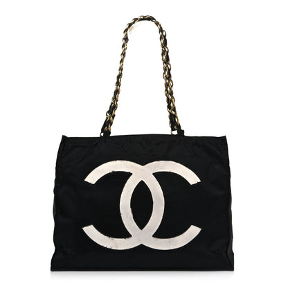 Chanel Canvas Chain Jumbo CC Tote Black 1 of 18
