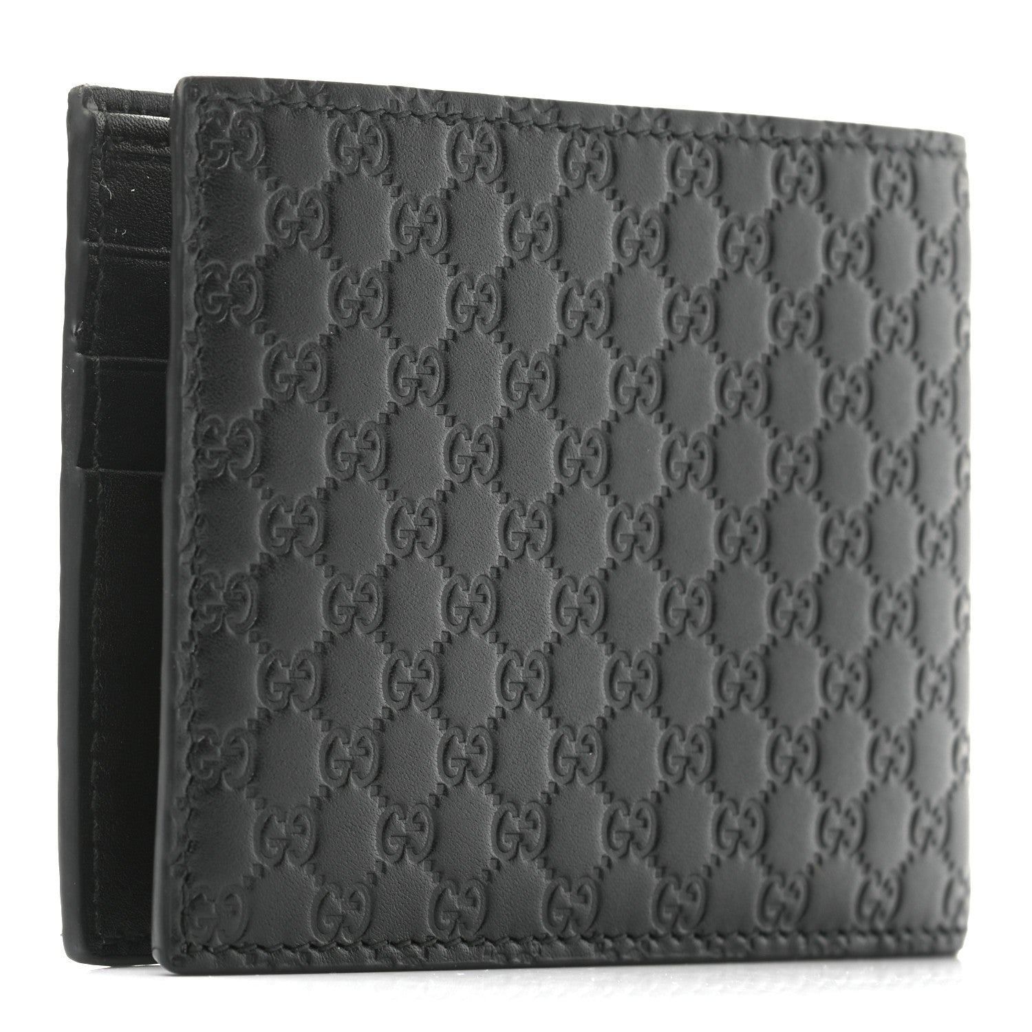 Gucci Microguccissima Bi-Fold Wallet Black 3 of 8
