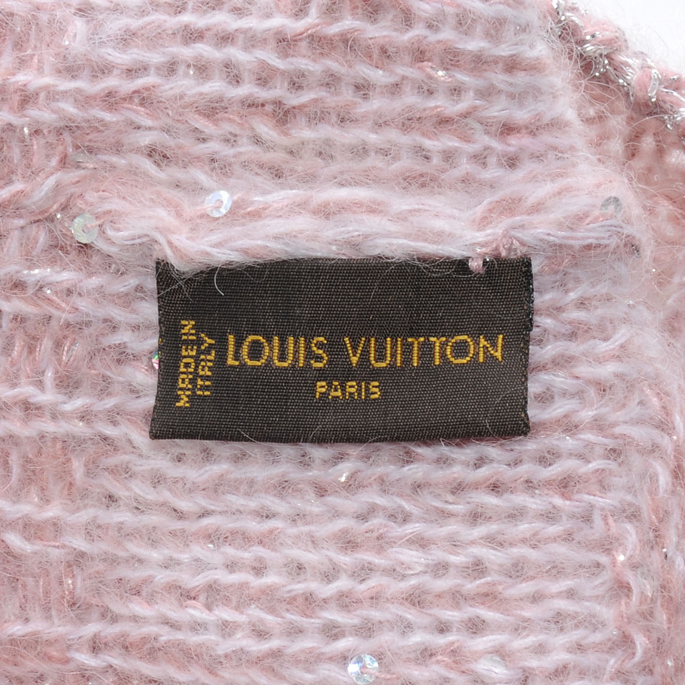 Monogram Glitter Sunset Beanie Hat Aurore