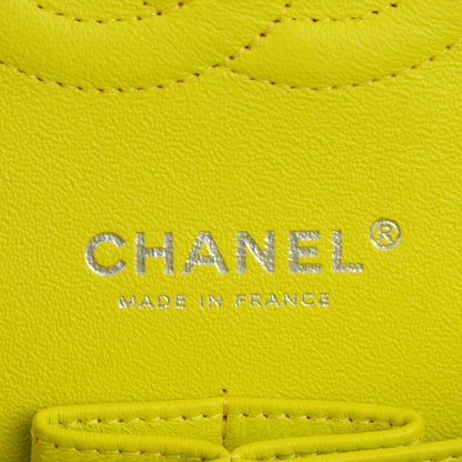 Chanel Patent Quilted Medium Double Flap Yellow 8 of 9