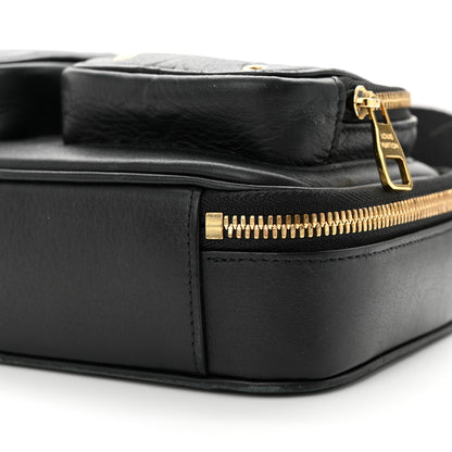 Louis Vuitton Calfskin Monogram Embossed Utility Crossbody Black 9 of 14