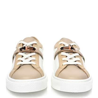 Hermes Calfskin Day Sneakers 38.5 Multicolor White 2 of 10