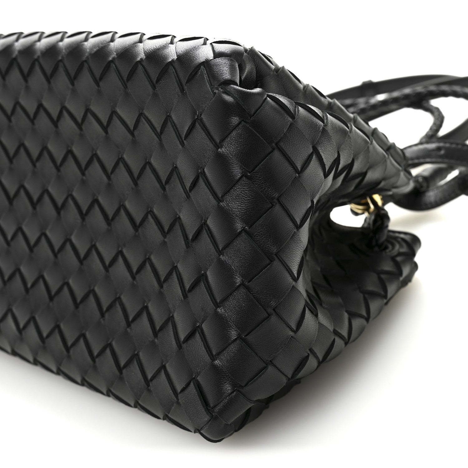 Bottega Veneta Nappa Intrecciato Medium Parachute Shoulder Bag Black 9 of 9