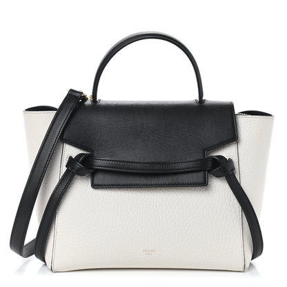 Celine Bullhide Micro Belt Bag Black White 1 of 5