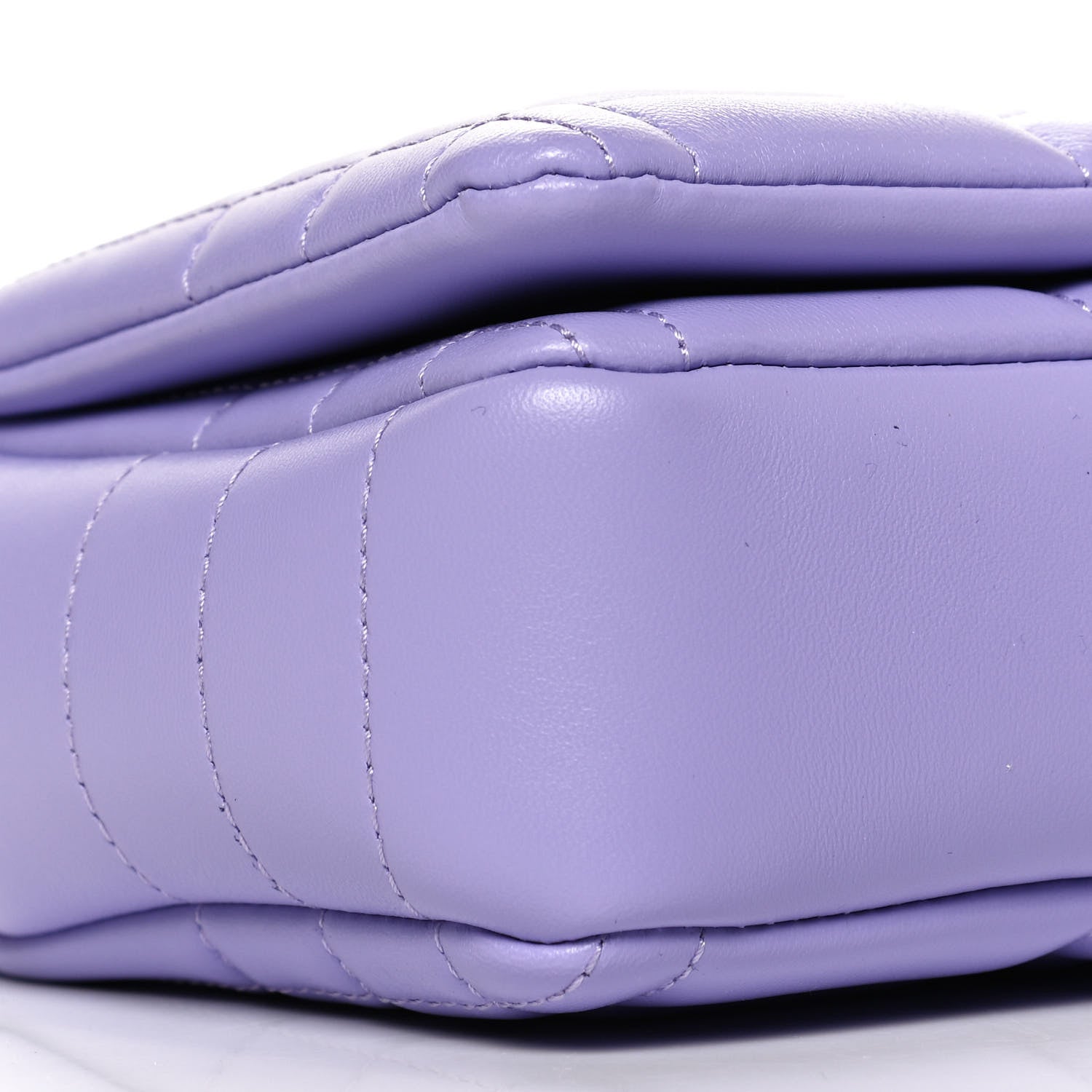 Burberry Lambskin Quilted Small Lola Bag Soft Violet 9 of 10