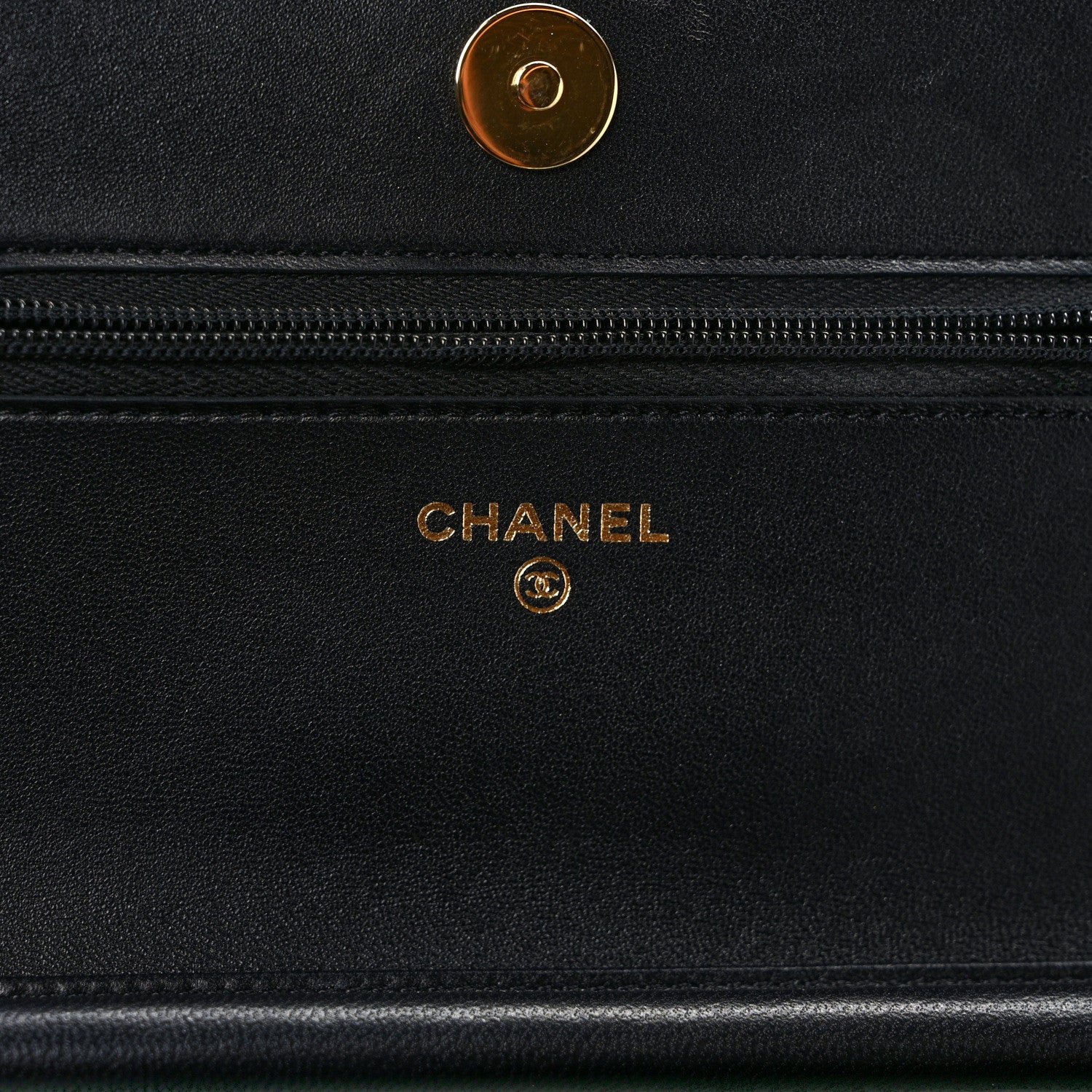 Chanel Lambskin Quilted Enamel Coco Casino Wallet On Chain WOC Black 6 of 11