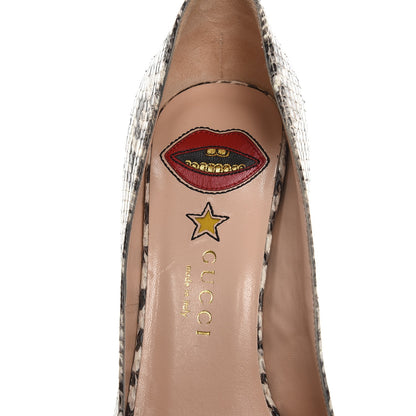 Gucci Elaphe Snakeskin Classic Pumps 38 Roccia 6 of 9