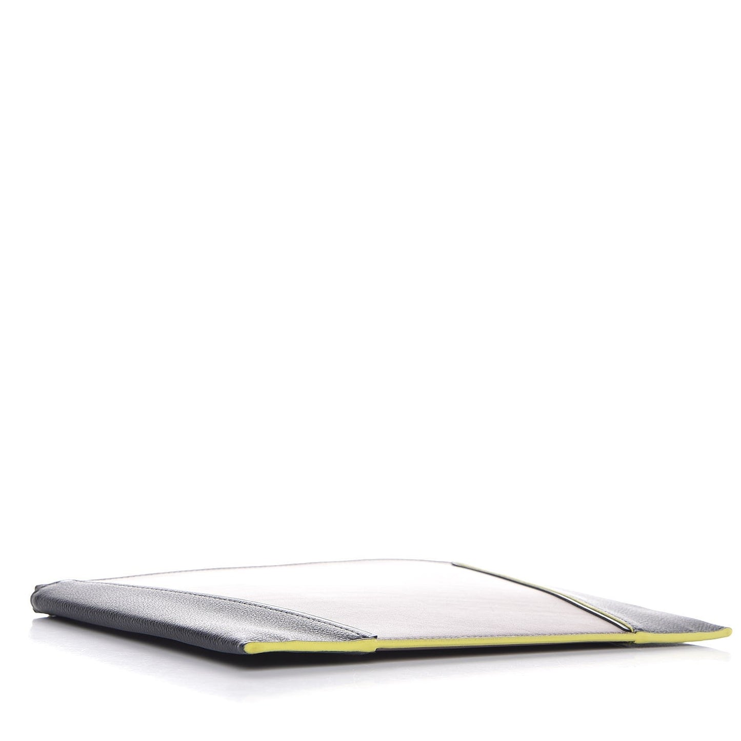 Veau Cachemire Cuir Orfevre W Pochette Gris Cobalt
