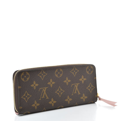 Louis Vuitton Monogram Clemence Wallet Rose Ballerine 3 of 8