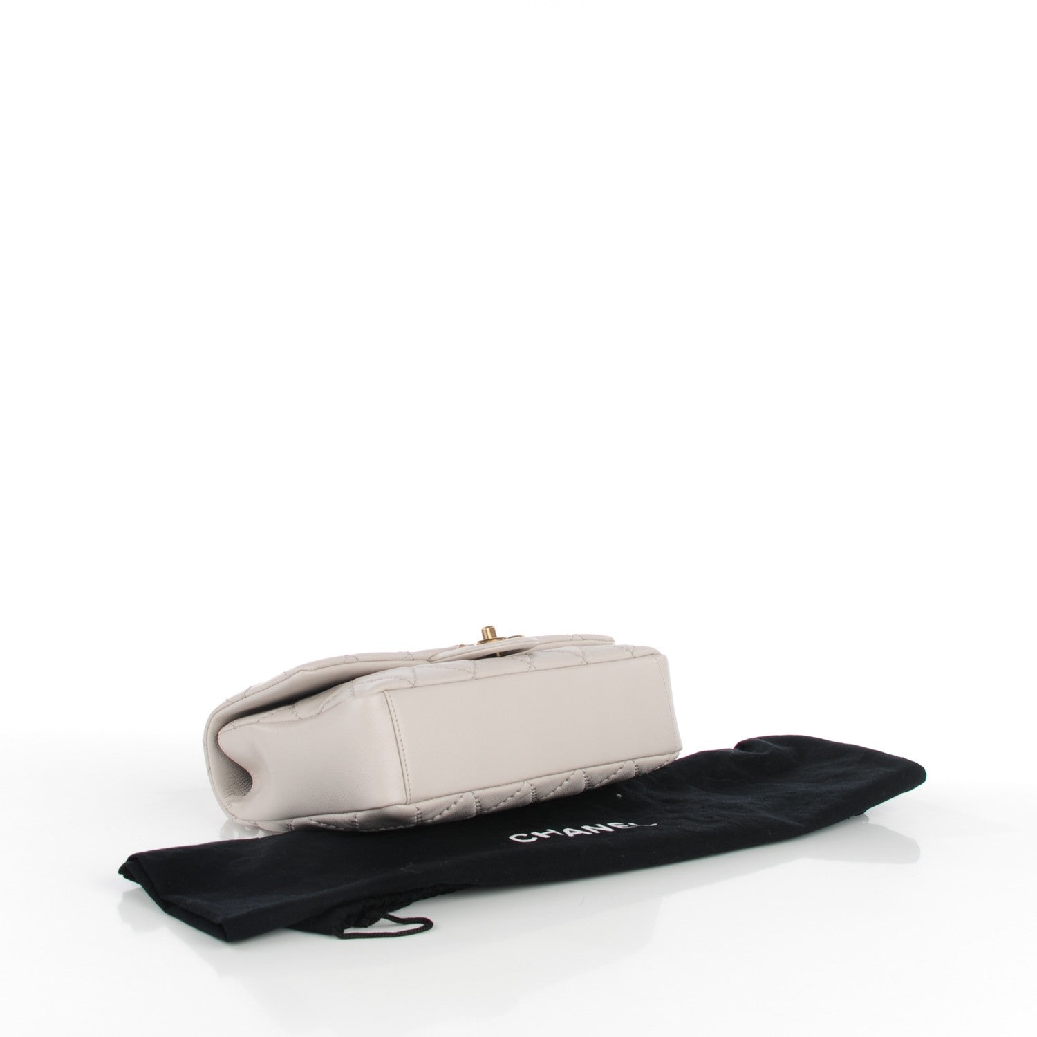 Chanel Calfskin Stitched Medium Urban Day Flap Light Grey 4 of 8