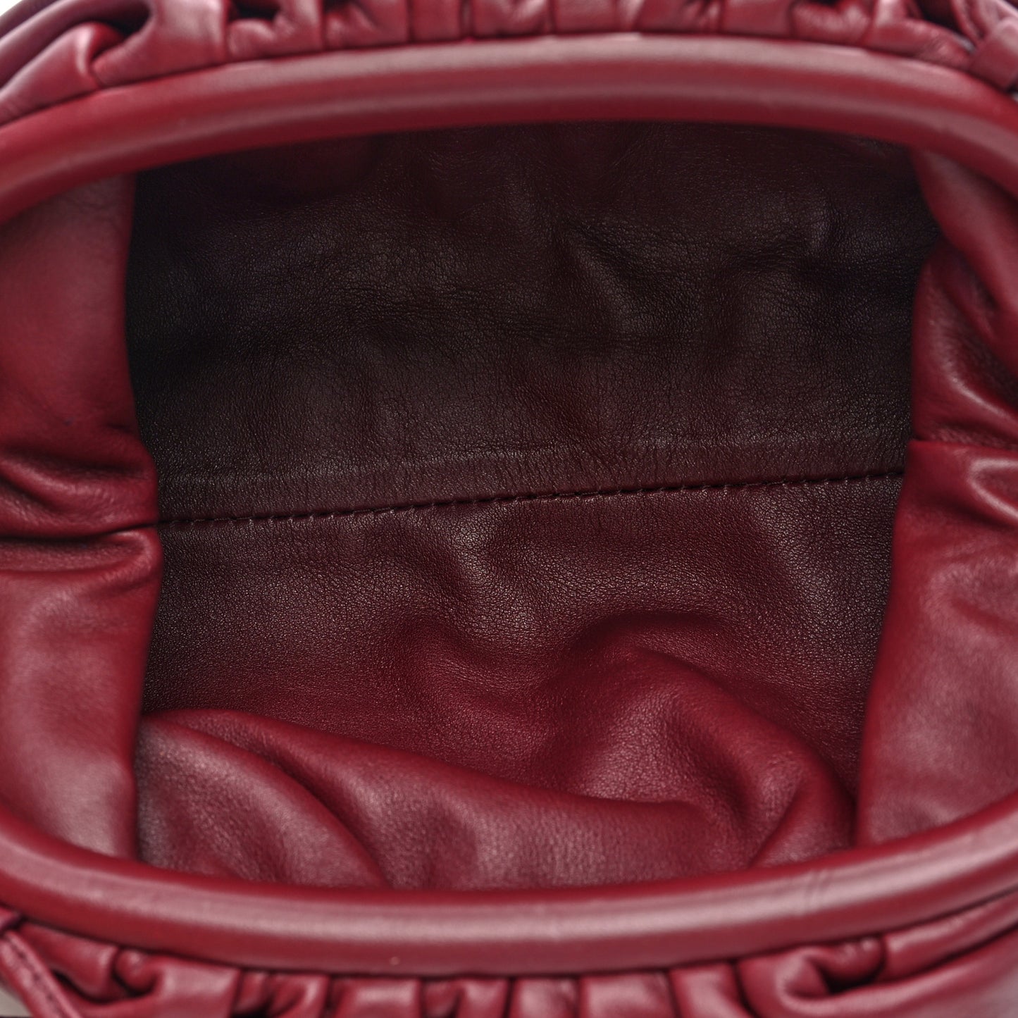 Butter Calfskin The Mini Pouch Bordeaux
