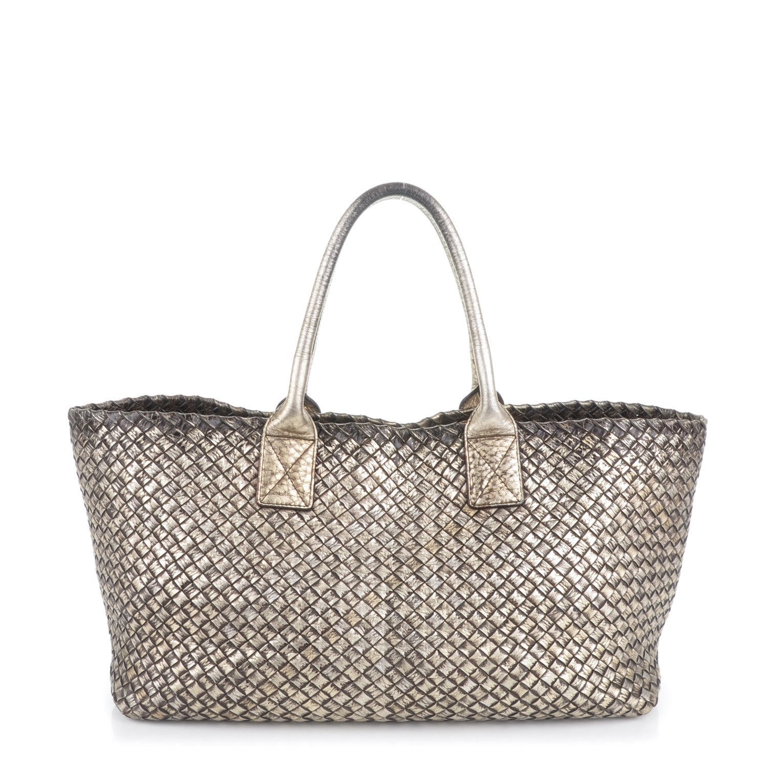Bottega Veneta Intrecciato Medium Cabat Platino Ossidato 1 of 8
