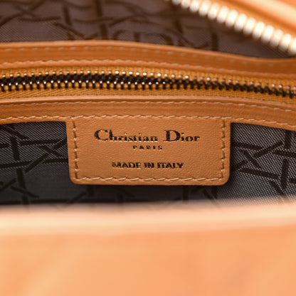 Christian Dior Lambskin Cannage Medium Lady Dior Orange 5 of 13