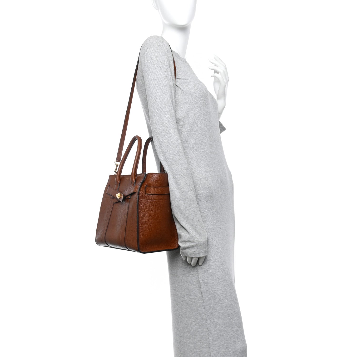 Mulberry Small Classic Grain Small Zipped Bayswater Oak 2 of 11