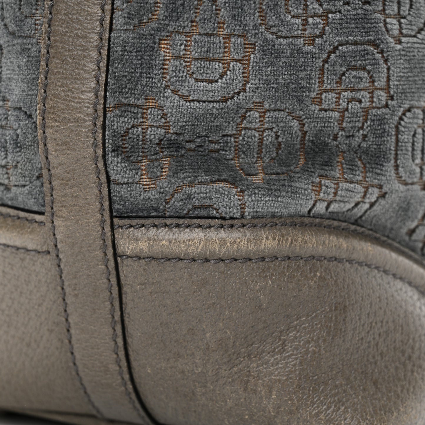 Velvet Horsebit Embossed Treasure Boston Multicolor