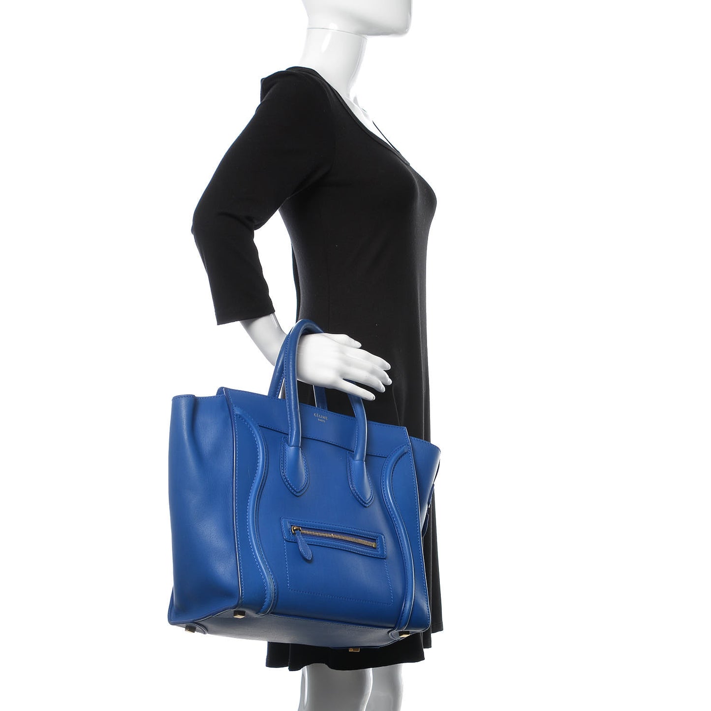 Smooth Calfskin Mini Luggage Royal Blue