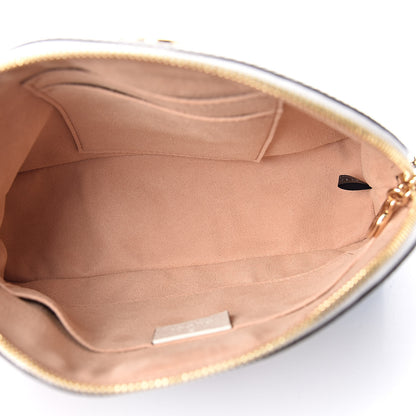 Gucci GG Supreme Monogram Flora Web GG Small Ophidia Dome Shoulder Bag White 5 of 12